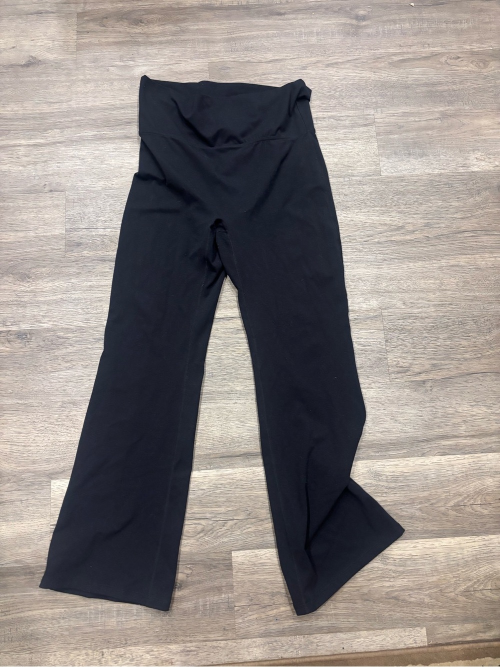 Garage Black Wide-Leg High Waist Pants